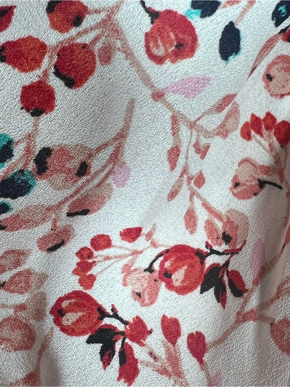 NWT Figueroa & Flower Boho Peasant Flowy Figure Flattering Smocked Tiered Maxi L - Picture 12 of 12
